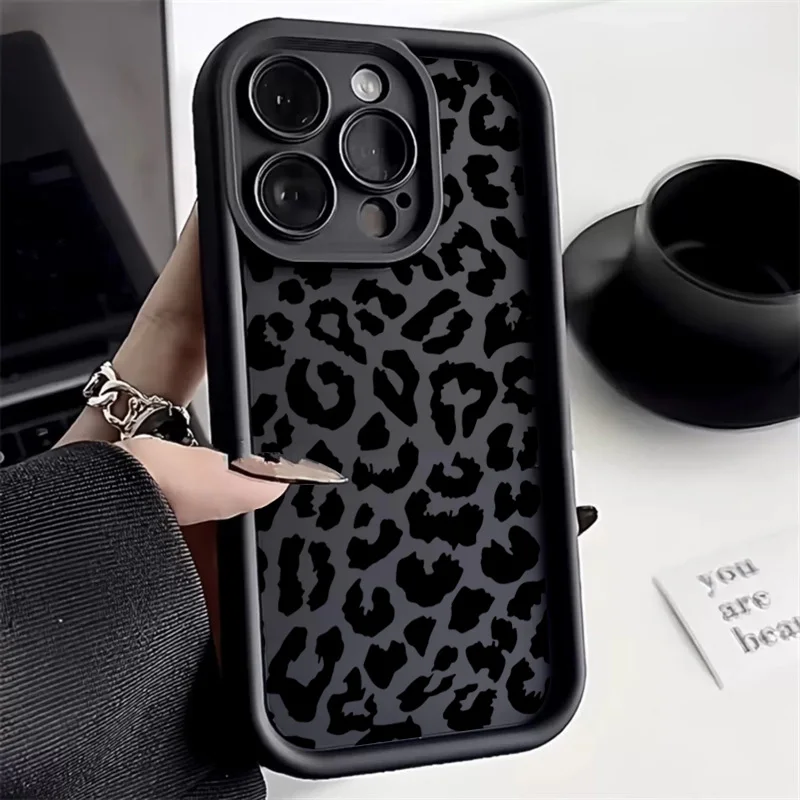 Phone Cases Rhode - Silikonowe etui z czarnym wzorem w