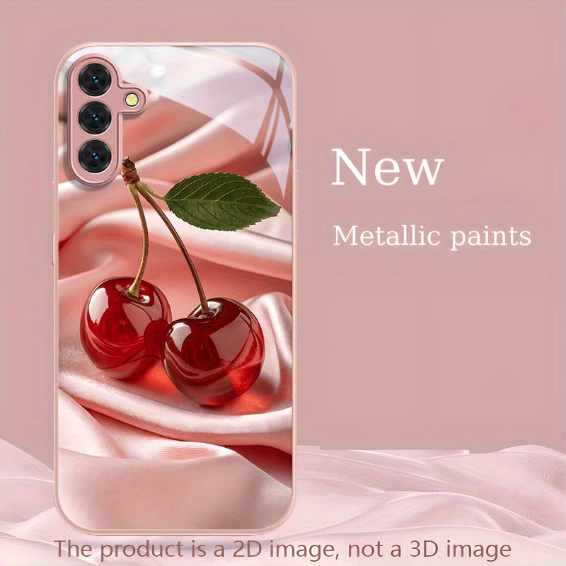 Phone Cases Cherry - Uproszczone etui na telefon z hartowanego