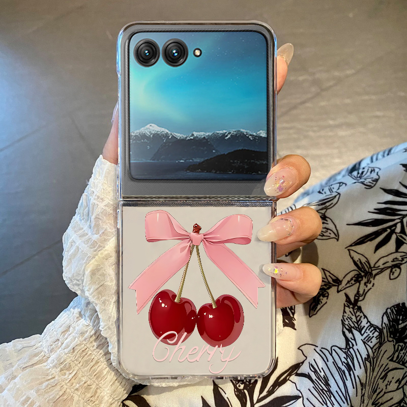 Phone Cases Cherry - Różowe etui na telefon z nadrukiem