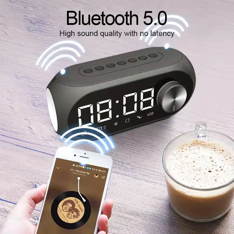 Phone Cases Big W - Budzik Przenośny Głośnik Bluetooth Radio FM
