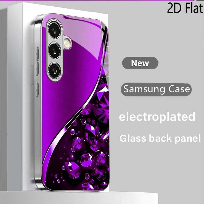 Fioletowe tło z kamieniami szl – Samsung Galaxy A55 recenzja i cena