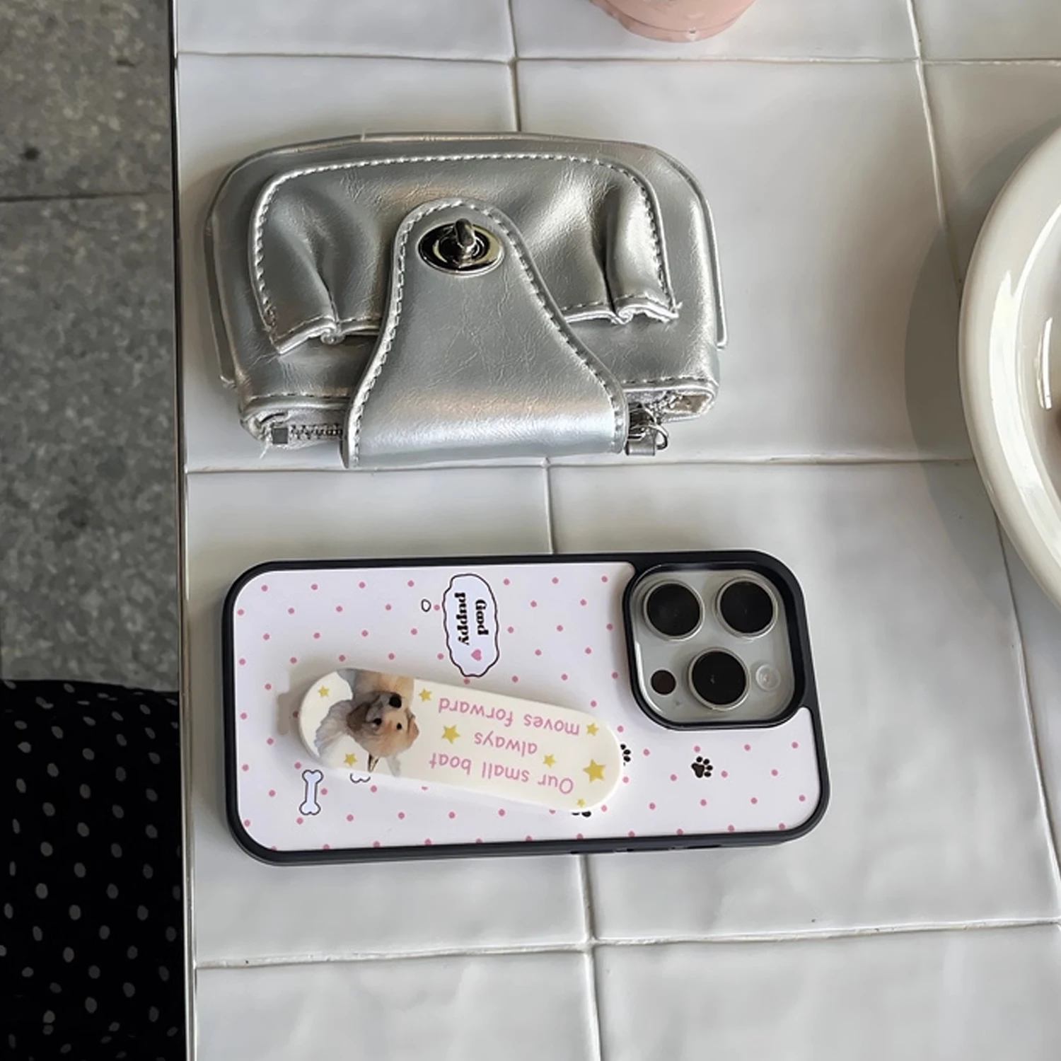 INS Różowy Wzór w Kropki Dobry – Phone Cases With Stand recenzja i cena