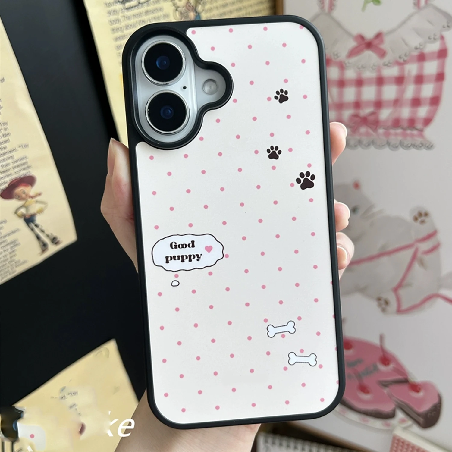 INS Różowy Wzór w Kropki Dobry – Phone Cases With Stand recenzja i cena