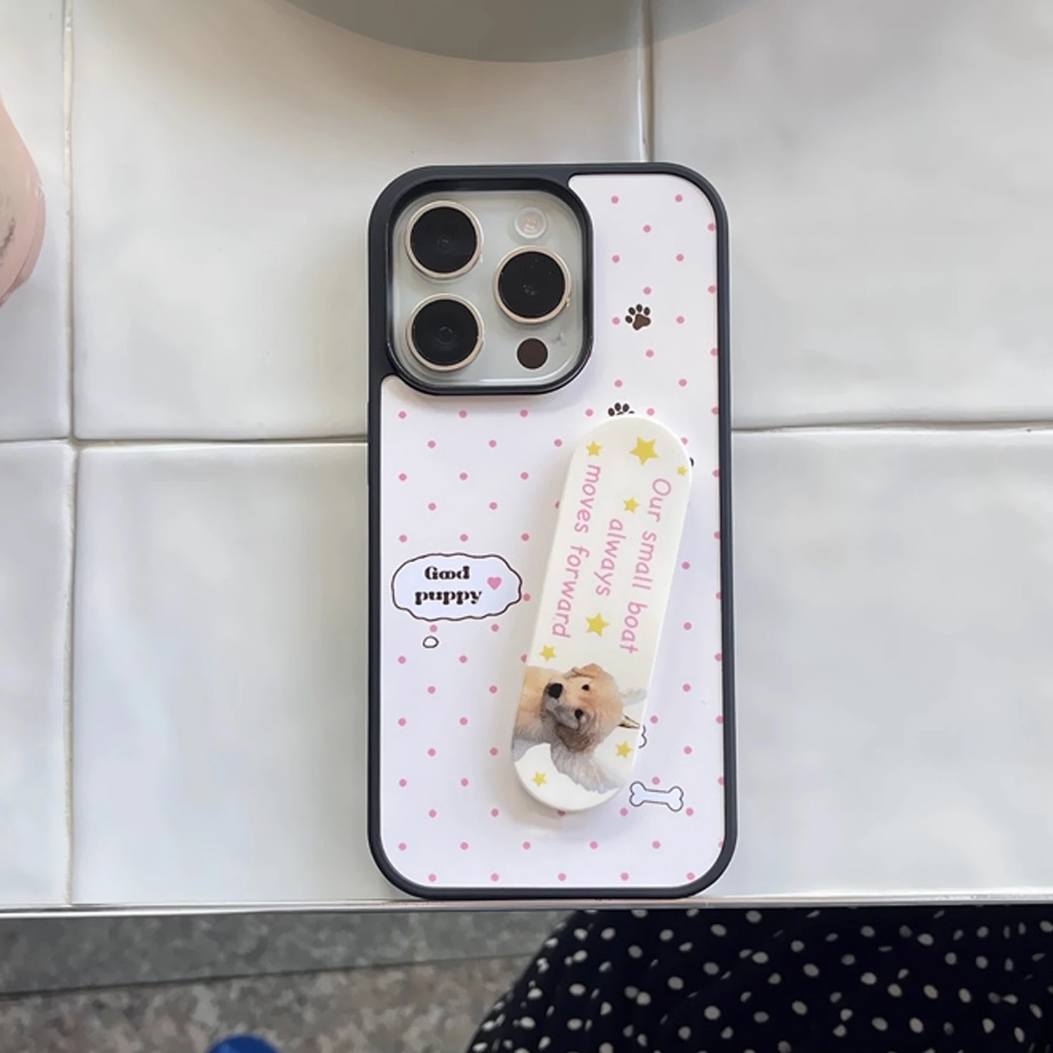 INS Różowy Wzór w Kropki Dobry – Phone Cases With Stand recenzja i cena